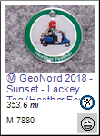 GeoNord 2018 - Sunset - Lackey Tag (Heather Feather)