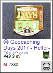 Geocaching Days 2017 - Pin Gold