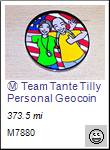 Team Tante Tilly Personal Geocoin