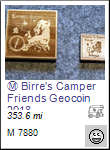 Birre's Camper Friends Geocoin 2018